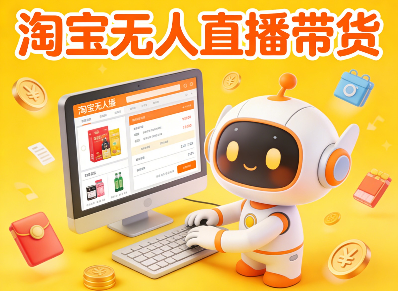 淘宝无人直播带货,24小时自动卖货,月佣金1W+,不违规不封号,不用露脸-项目资源网