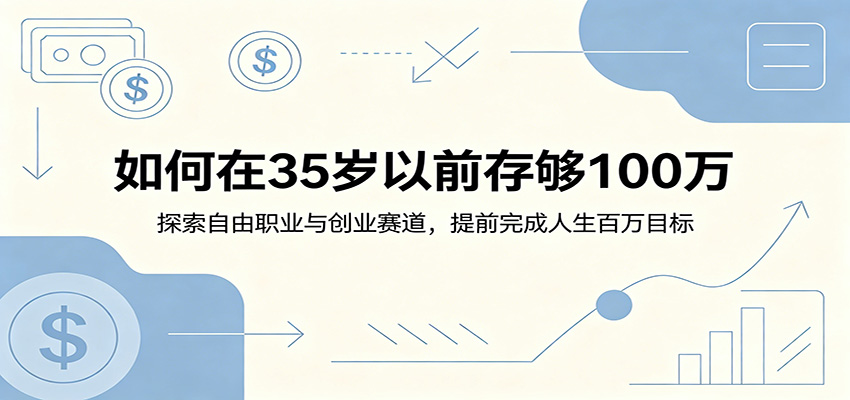 如何在35岁以前存够100万：探索自由职业与创业赛道，提前完成人生百万目标-项目资源网