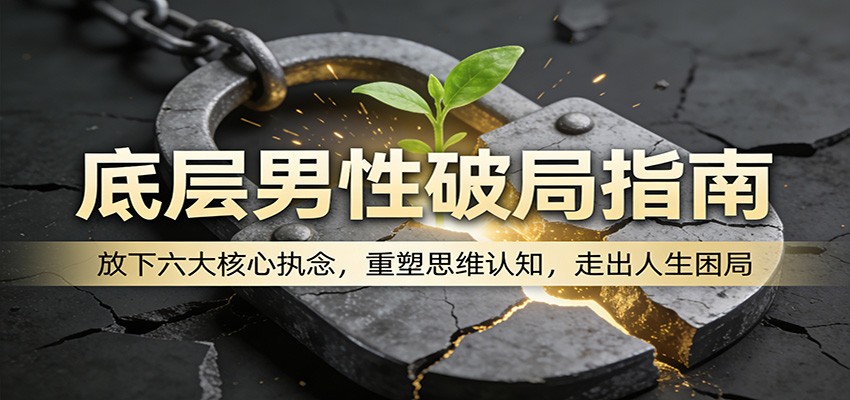底层男性破局指南：放下六大核心执念，重塑思维认知，走出人生困局-项目资源网