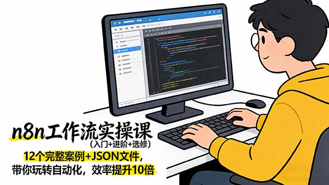 n8n工作流实操课(入门+进阶+选修-项目资源网