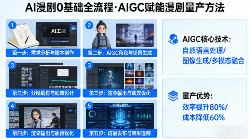 AI漫剧0基础全流程，快速掌握AIGC赋能的漫剧量产方法-项目资源网