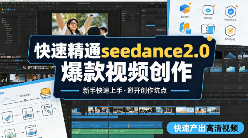 快速精通seedance2.0爆款视频创作，快速产出高清视频，避开大量创作坑点，新手也能快速上手-项目资源网
