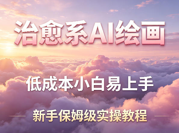 治愈系AI绘画提示词项目，低成本小白易上手，每天10分钟，新手保姆级实操教程-项目资源网