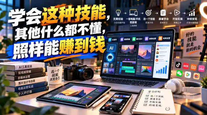 某公众号付费文章:学会这种技能,其他什么都不懂,照样能賺到钱-项目资源网