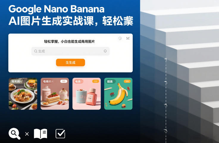Google Nano Banana AI图片生成实战课，轻松掌握，小白也能生成商用图片-项目资源网