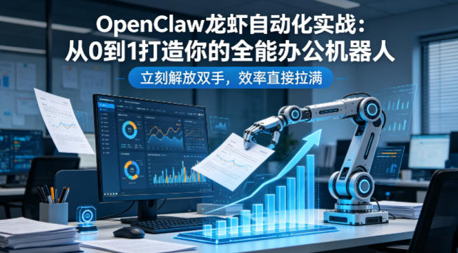 OpenClaw龙虾自动化实战：从0到1打造你的全能办公机器人，立刻解放双手，效率直接拉满-项目资源网