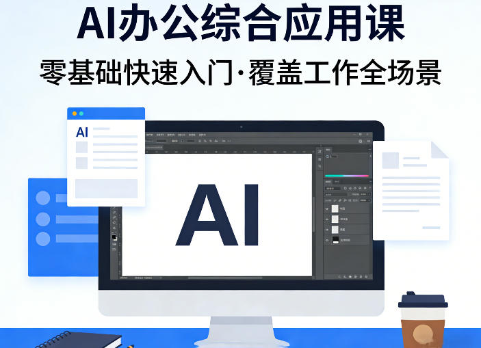AI办公综合应用课，零基础快速入门，覆盖了工作中各种应用场景-项目资源网