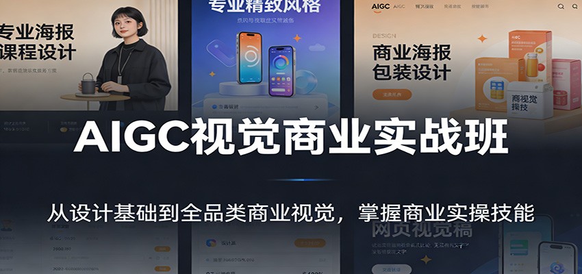 AIGC视觉商业实战班：从设计基础到全品类商业视觉，掌握商业实操技能-项目资源网