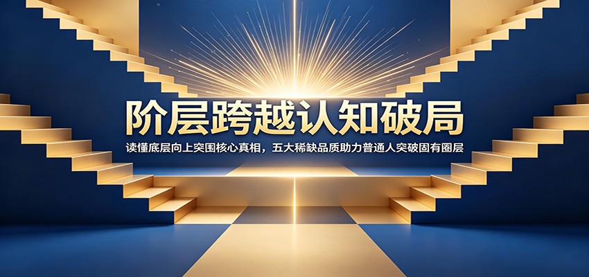 阶层跨越认知破局：读懂底层向上突围核心真相，五大稀缺品质助力普通人突破固有圈层-项目资源网