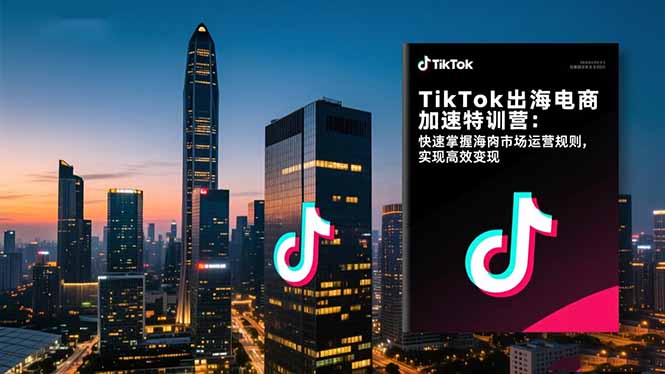 TikTok出海电商加速特训营-更新：快速掌握海外市场运营规则，实现高效变现-项目资源网