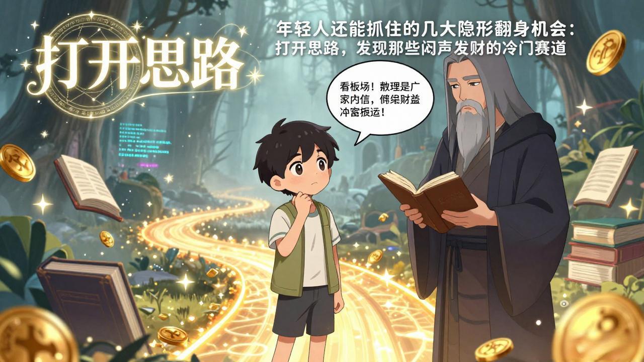 付费文1+2：年轻人还能抓住的几大隐形翻身机会：打开思路，发现那些闷声发财的冷门赛道-项目资源网