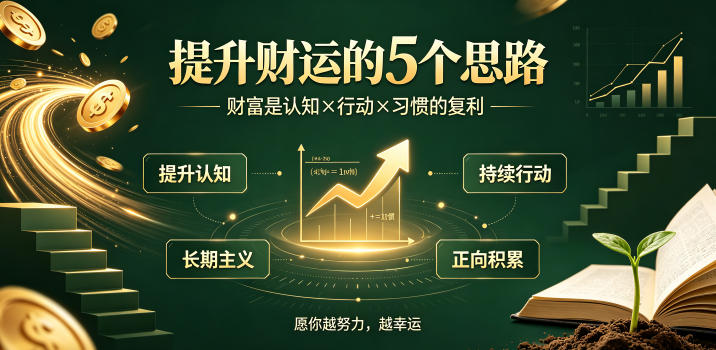 付费文章：提升财运的5个思路——财富是认知x行动x习惯的复利，愿你越努力，越幸运-项目资源网