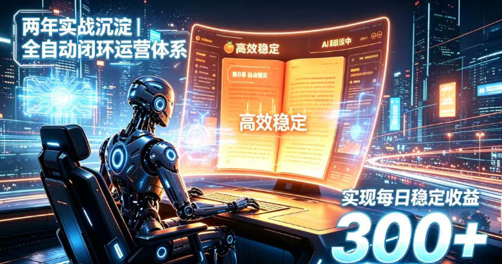 两年实战沉淀｜全自动闭环运营体系，实现每日稳定收益300+【揭秘】-项目资源网