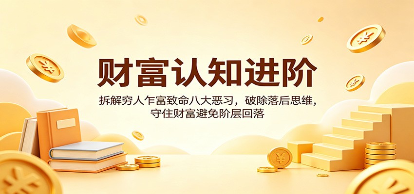 财富认知进阶:拆解穷人乍富致命八大恶习,破除落后思维,守住财富避免阶层回落-项目资源网