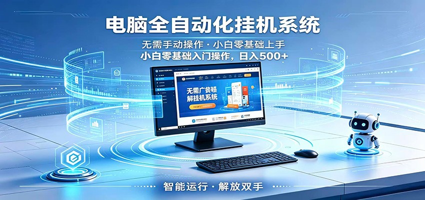智能广告挂机无需值守，小白上手轻松实现每日增收-项目资源网