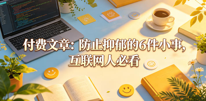 付费文章:防止抑郁的6件小事,互联网人必看!-项目资源网