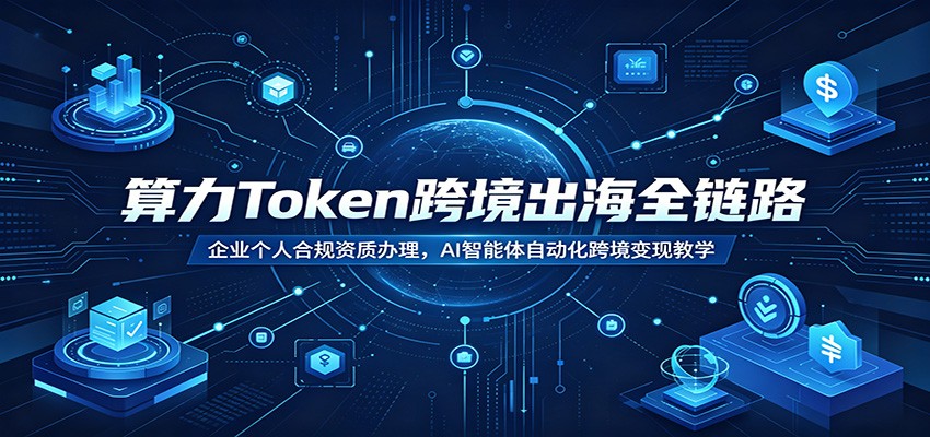 算力Token跨境出海全链路:企业个人合规资质办理,AI智能体自动化跨境变现教学-项目资源网