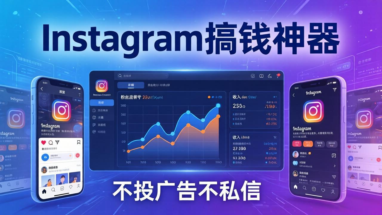 Instagram搞钱神器：月涨6万粉+月入5万刀，不投广告不私信，靠算法+低价产品-项目资源网