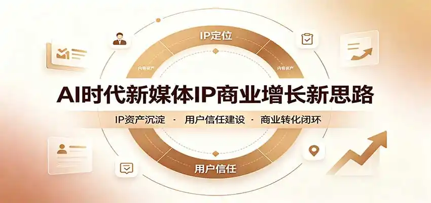 AI时代新媒体IP商业增长新思路：摒弃复杂运营套路，用极简思维打通获客路径-项目资源网