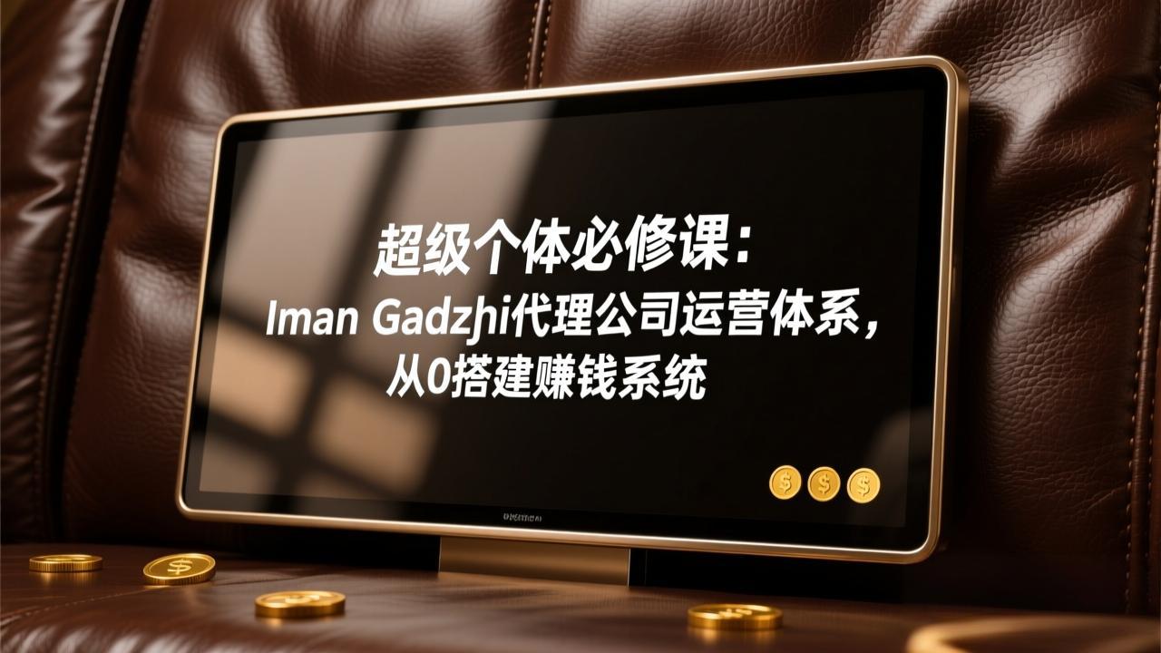 超级个体必修课：Iman Gadzhi代理公司运营体系，从0搭建赚钱系统-项目资源网
